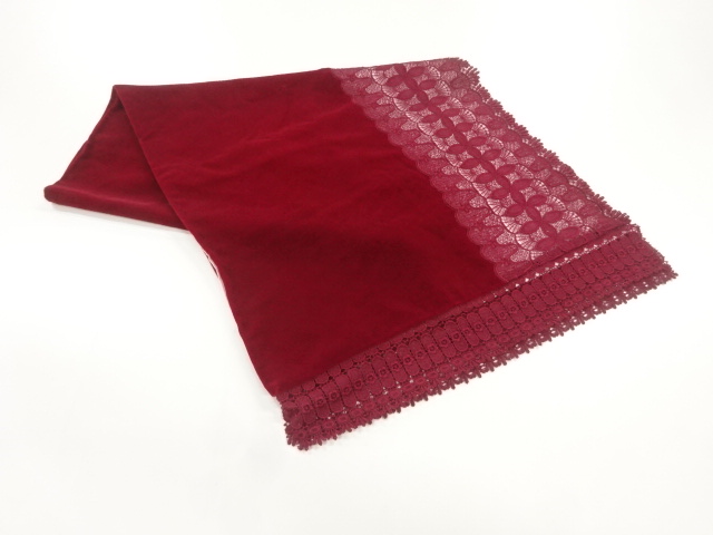 ビロードレース花模様ショール